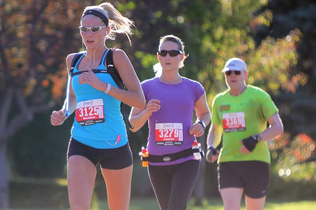 running with music