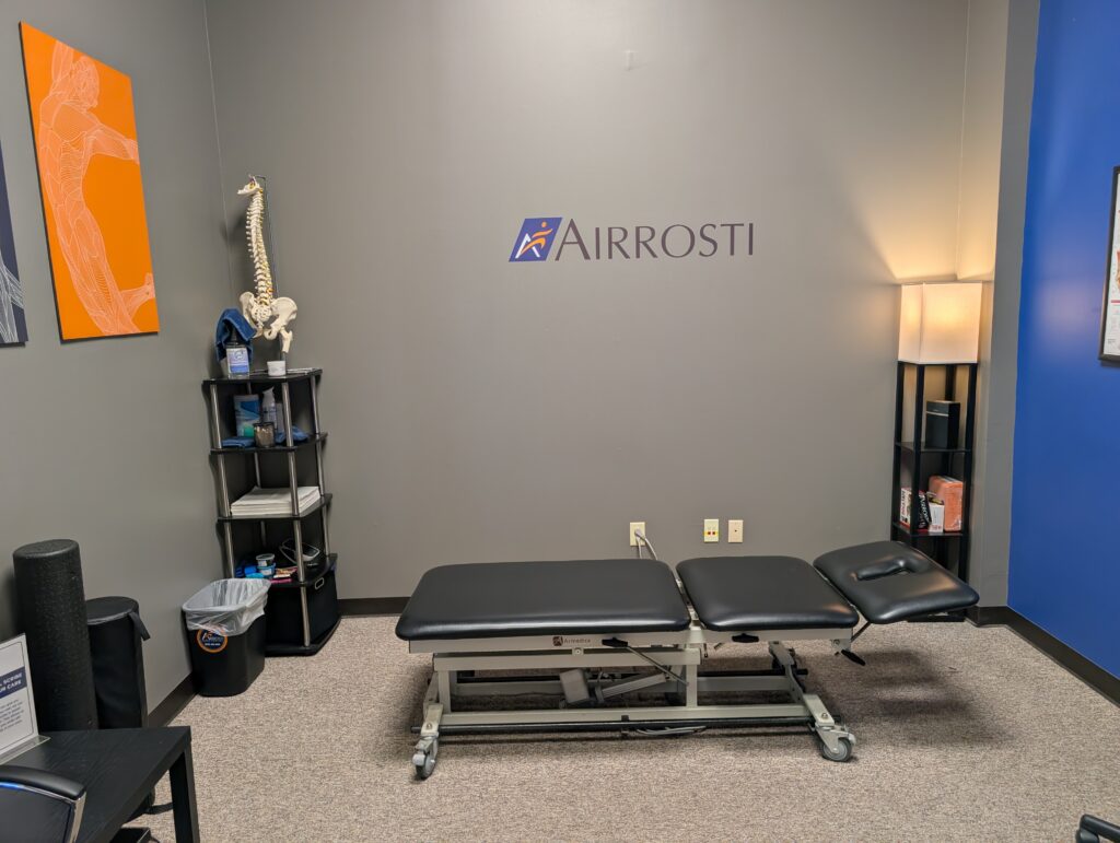 Treatment room at Airrosti Far Hills