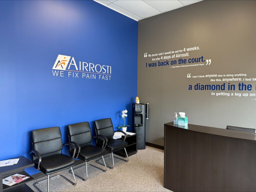 Lobby at Airrosti Far Hills