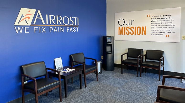 The lobby at Airrosti Cinco Ranch