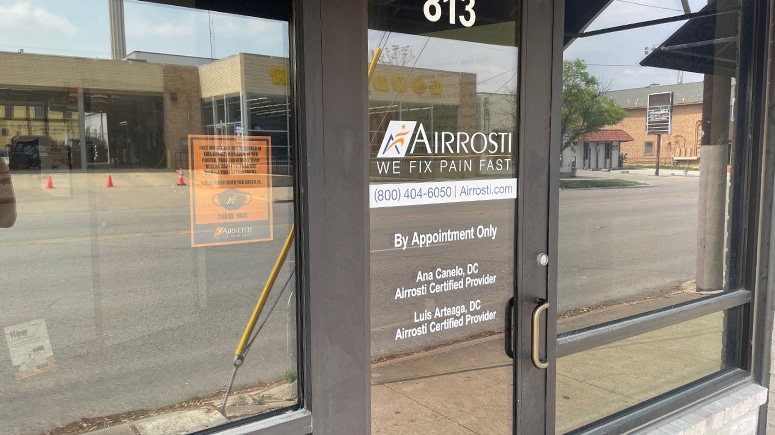 The front entrance to Airrosti Southtown in San Antonio, TX