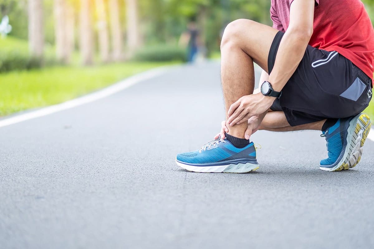 Runner with Achilles pain