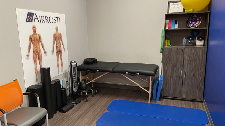 In the treatment room at Airrosti Med Center, patients will work with their Airrosti Certified Provider to identify and treat the source of their pain.