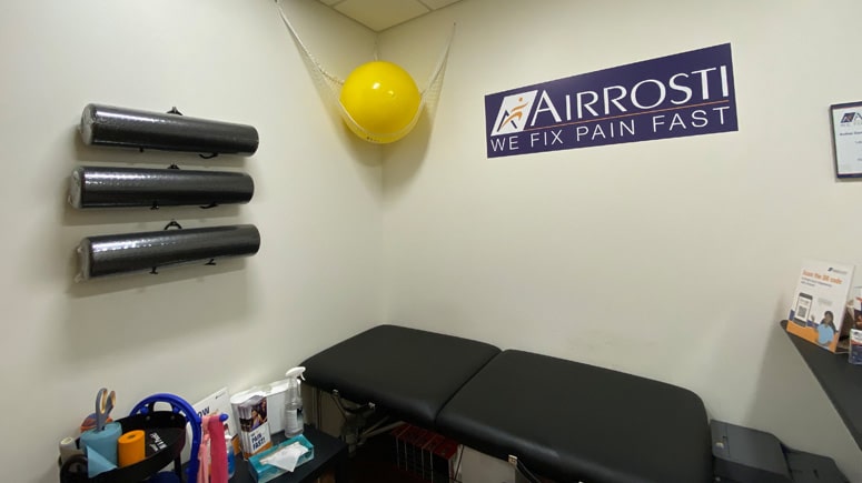 The recovery room at Airrosti PartnerMD Short Pump where patients will learn their individualized physical care routines
