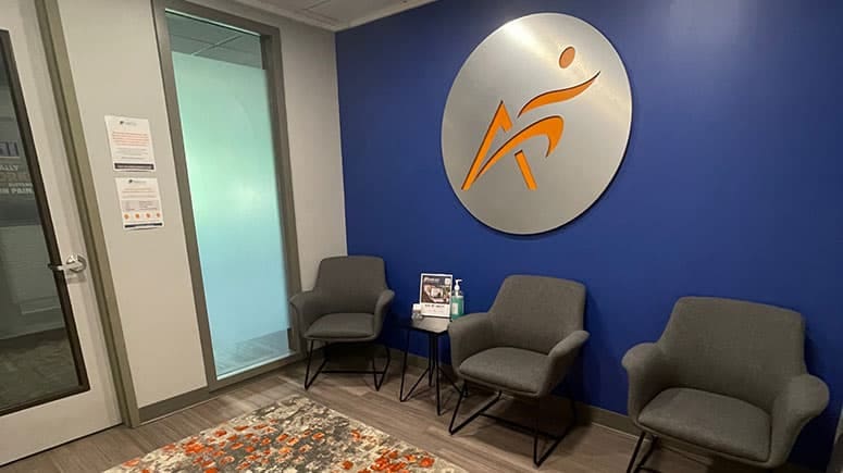 The lobby at Airrosti Kirkland