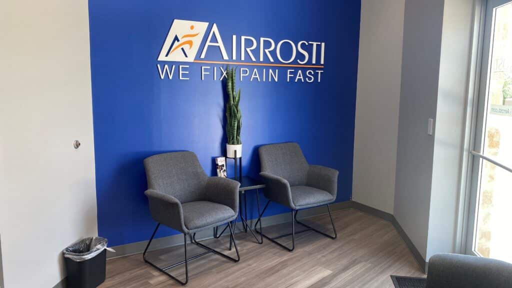 In the treatment room at Airrosti Bulverde Rd at 1604, patients will work with their Airrosti Certified Provider to identify and treat the source of their pain.