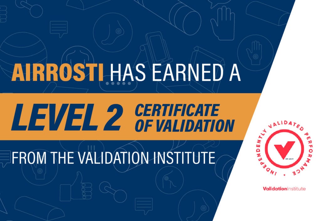 Airrosti has earned a level 2 certification of validation from the validation institute