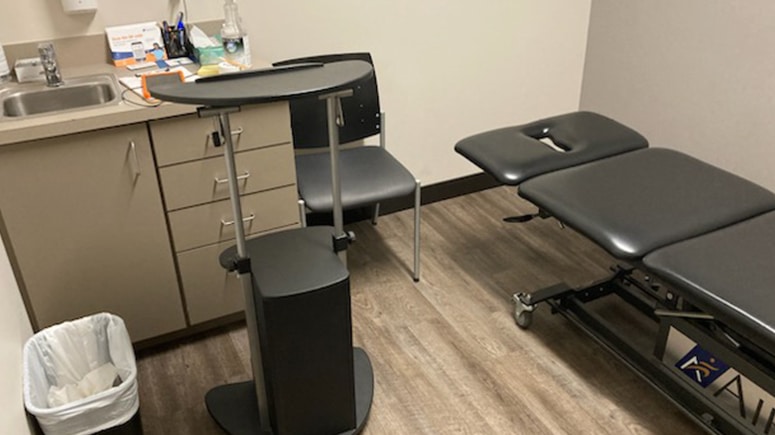 In the treatment room at Airrosti at Austin Regional Clinic Liberty Hill, patients will work with their Airrosti Certified Provider to identify and treat the source of their pain.