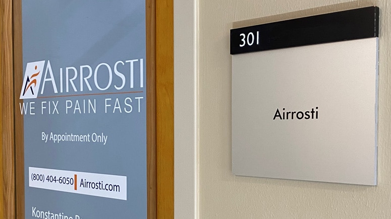 The suite 301 entrance to Airrosti Far West