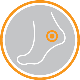 foot pain icon