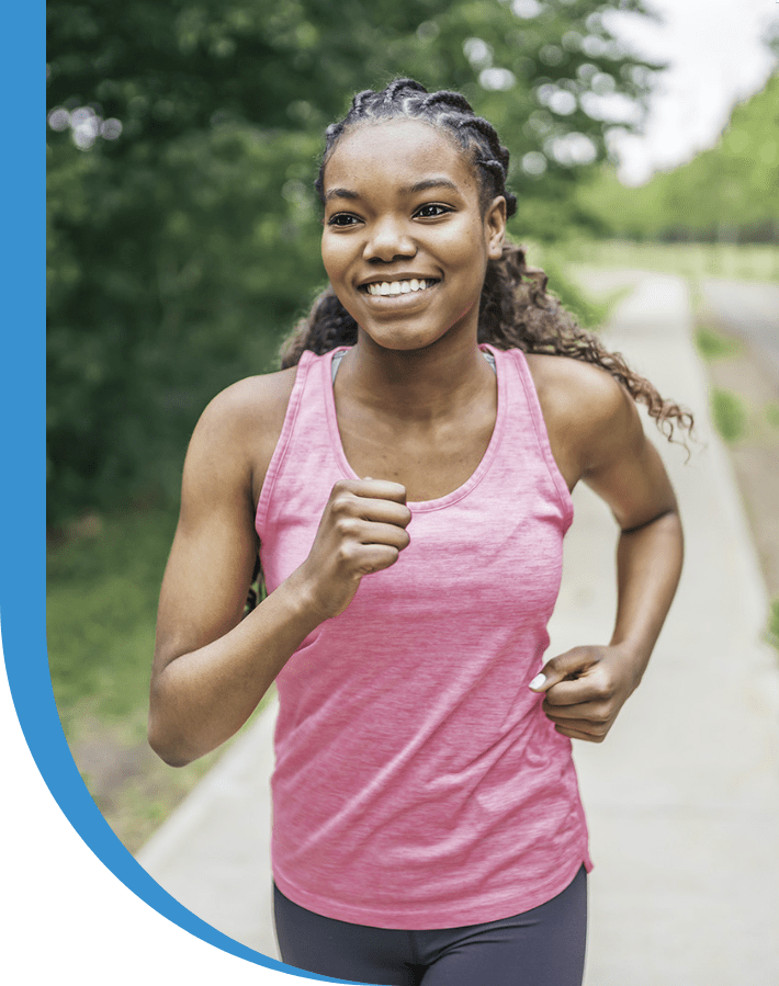 young female runner