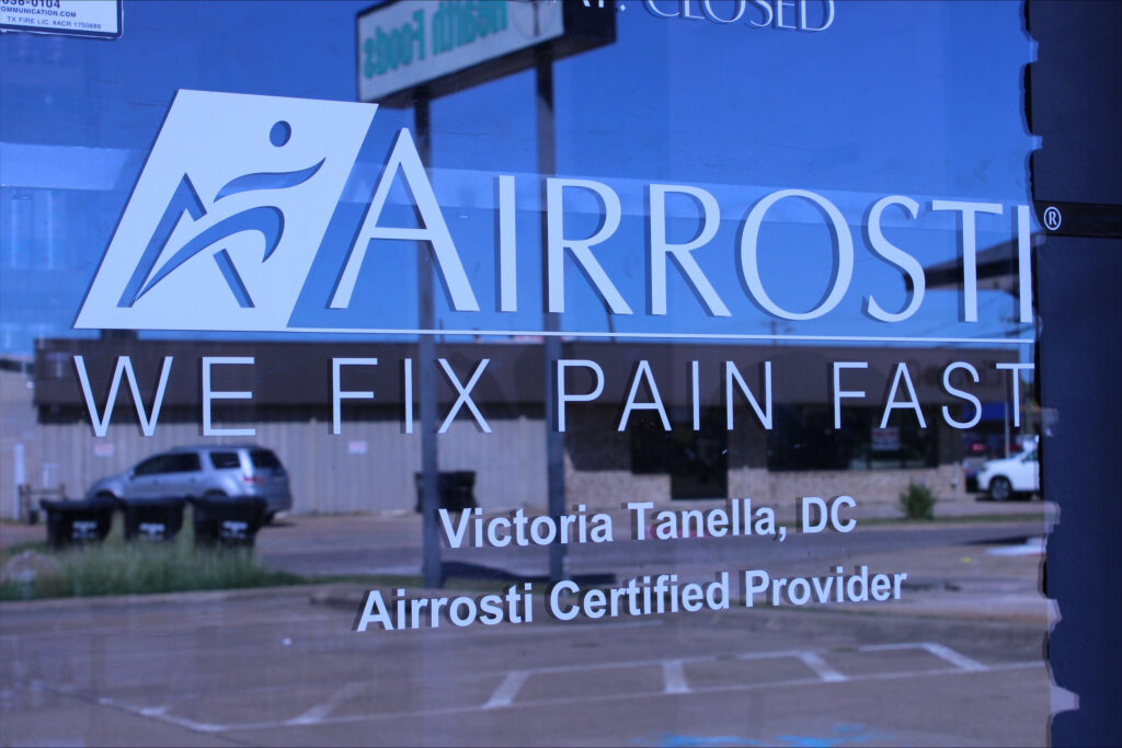 Exterior signage at Airrosti Greenville