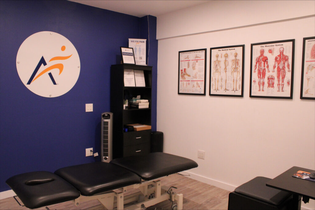 Treatment room at Airrosti Greenville
