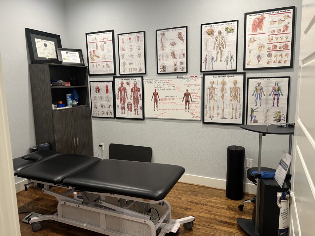 View of treatment room at Airrosti Waxahachie