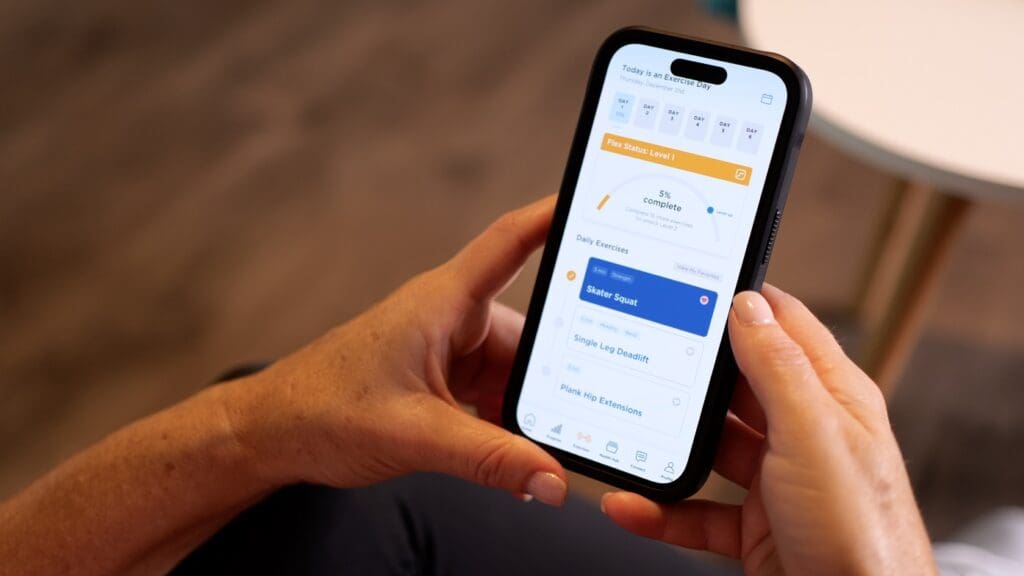 Member using the Flex App
