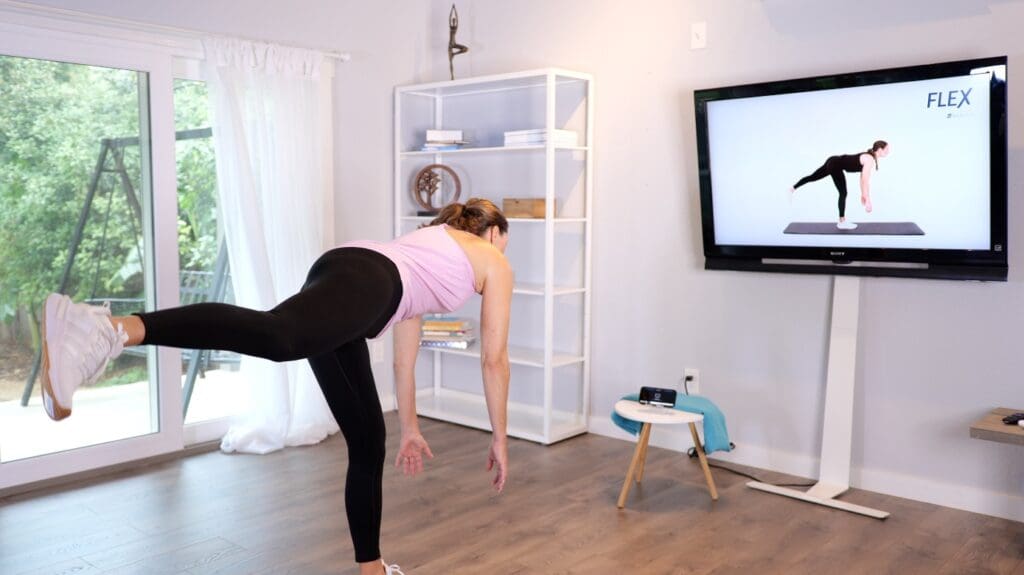 Flex member participating in exercises