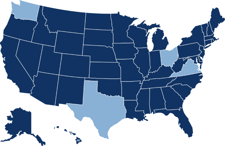 US Map - Airrosti Coverage - In-Clinic and Virtual Care Locations