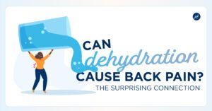 Dehydration back pain image