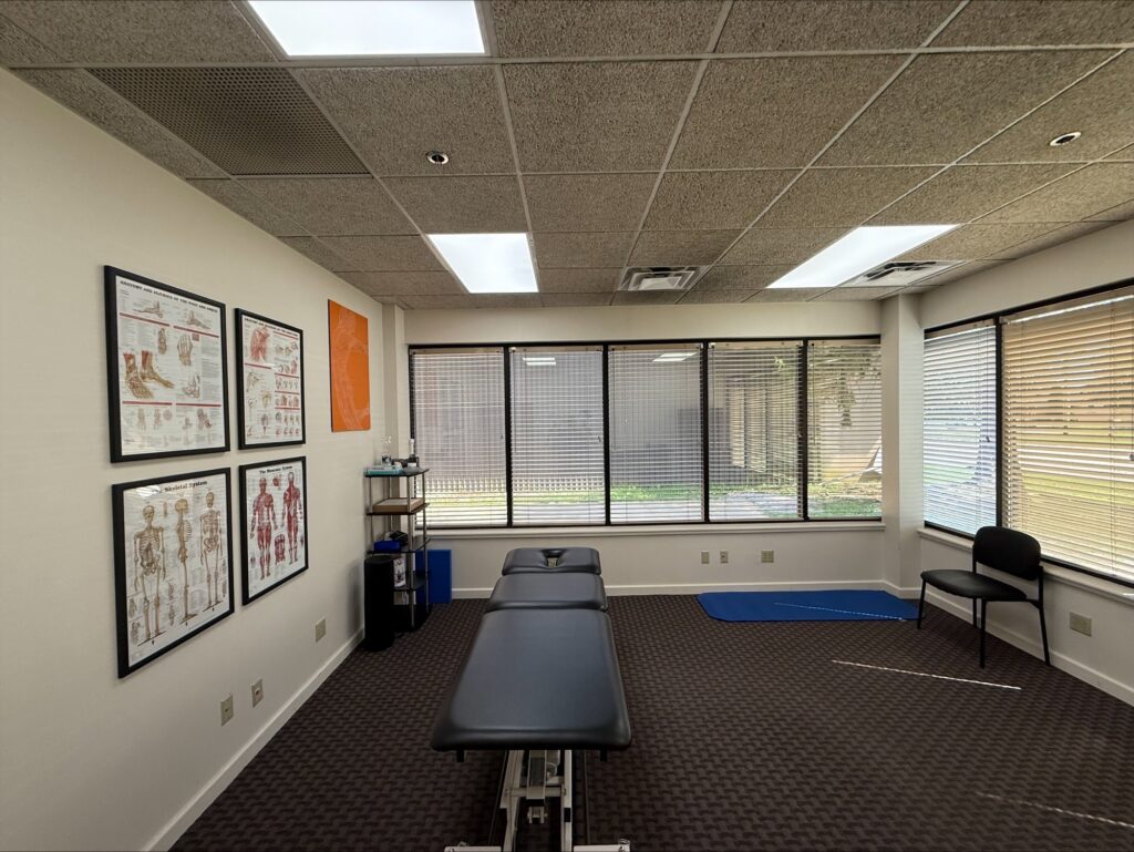 interior view of treatment room at Airrosti Elite