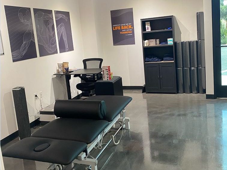 Treatment room at Airrosti McAllen