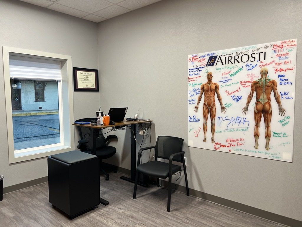 Treatment room at Airrosti Brenham