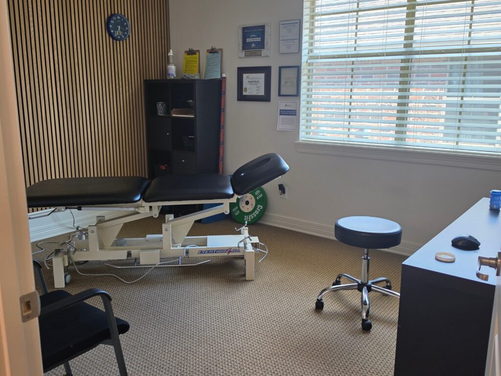 Treatment room at Airrosti Longview