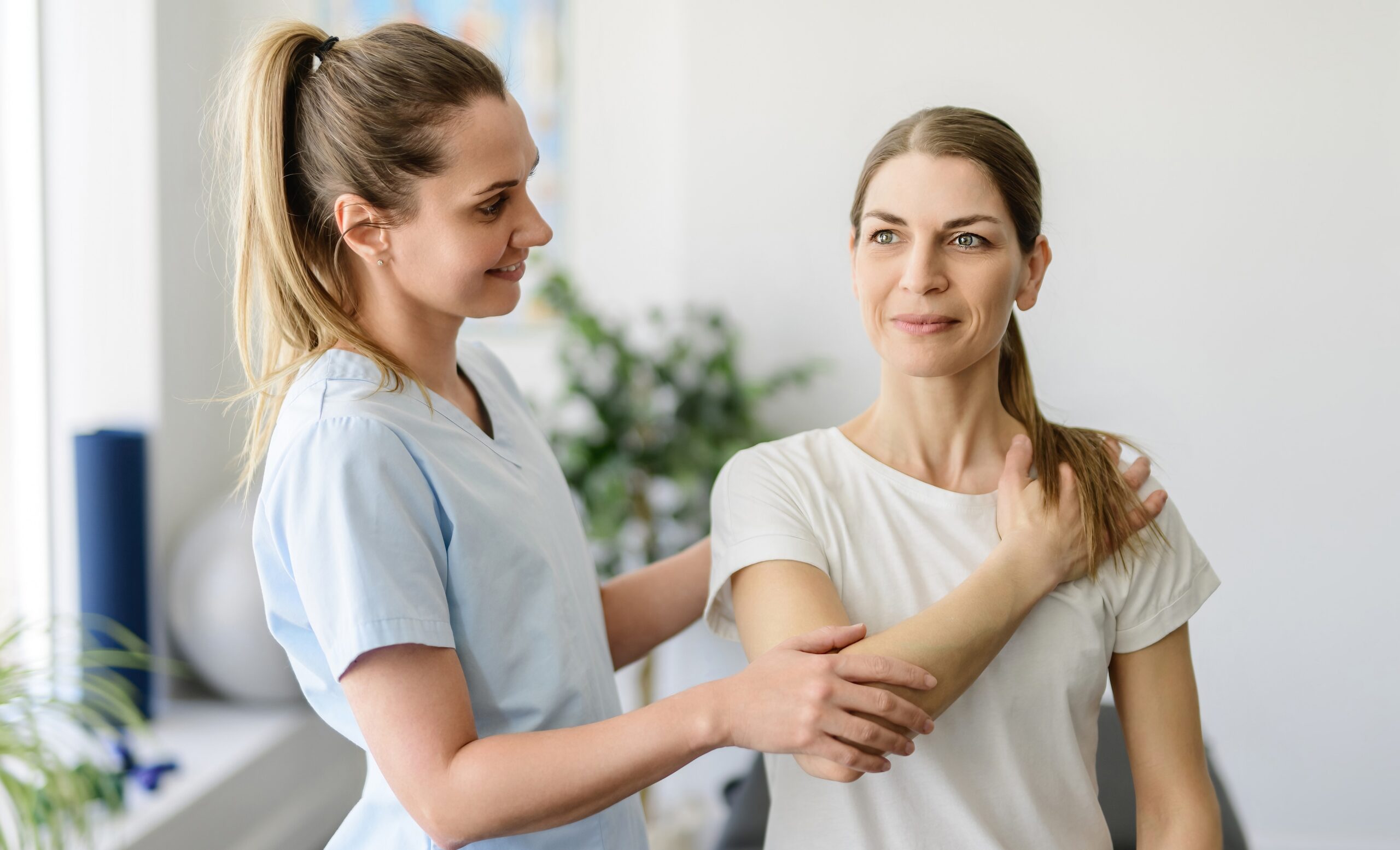 Provider working with a patient