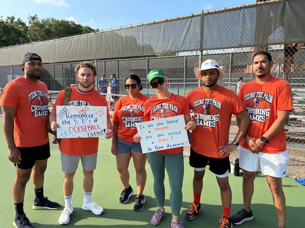 Airrosti Employees at Corporate Cup